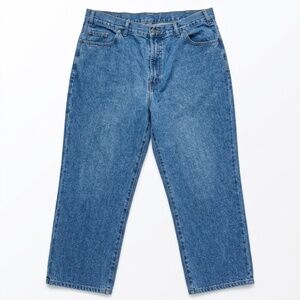 🔥 Classic Full Blue Denim Jeans | 40x30 | 100% Cotton | Essential Fit